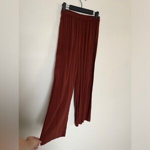 H&M Rust Wide Leg Pants